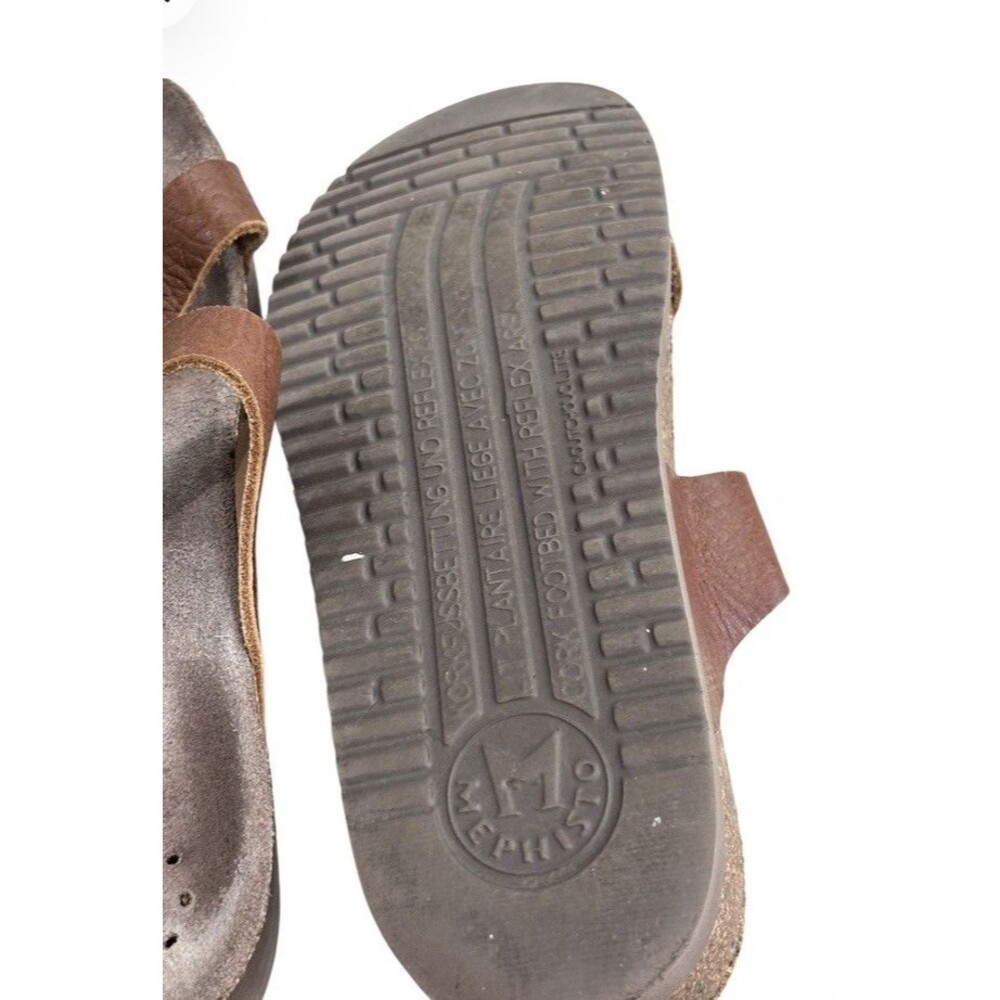 Women's Mephisto Helen Plus Camel Brown Leather Sandals EU 37 US 7 - Picture 6 of 6
